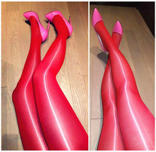 Plus Size Sexy High Quality Super Shiny Glossy Sheer Pantyhose Tights Stockings - £8.69 GBP
