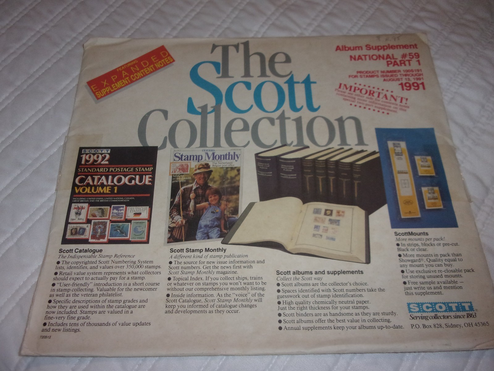 U.S. Scott United States National Supplement Pages #59-1991 Part 1 - $9.89