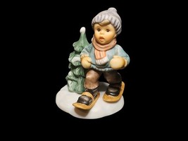 Dashing Through the Snow Berta Hummel 99/P Goebel 3in Figurine 2001 No Box - $465.62 MXN