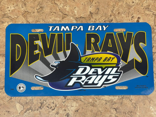 Vintage 1995 Tampa Bay Devil Rays license plate Tag Express Throwback NOS JD - $1.98