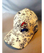 Super Mario Bros 3 Super Nintendo All over pattern Hat A-Flex one size a... - £12.39 GBP