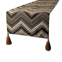 Timberland - Brown Jacquard Silk Decorative Table Runner - $51.21+