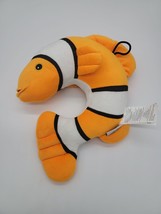 Li&#39;l Lewis Explorers Kids Travel Neck Pillow Orange Fish Plush 10 Inch - $22.56