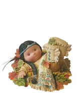 Friends Feather Figurine Karen Hahn Perillo Enesco Native Western Leaf D... - £26.00 GBP