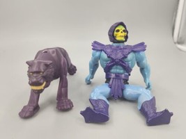 Mattel He-Man Skeletor with Purple Panther Soft Head Taiwan 1981 Vgt Loose Legs - £30.49 GBP