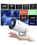 Aubor Projector MultiMedia With Android TV 11.0, Support 1080 Portable P... - $80.05 CAD