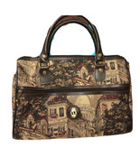 Leisure International Tapestry “Hotel Vogue” Pattern Vintage Travel Bag - £32.85 GBP