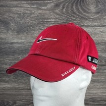 Nike Golf Adjustable Strap Back Hat  Maroon Red AJGA Junior Colonial Embroidered - $13.55