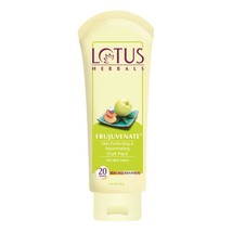 Lotus Herbals Frujuvenate Haut Perfektionierung Und Verjüngernd Früchte Pack 60 - £12.38 GBP