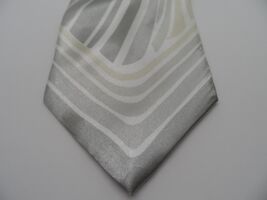 New Gen Men's 100 % Polyester Neck Tie Gray Tan - $4.74