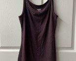 Mossimo Camisole Top Womens Size XL Purple Beaded Spagetti Strap Beaded ... - $9.90