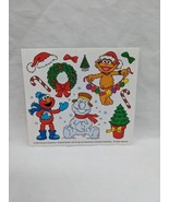 Vintage 2002 Sesame Street Jumbo Stickers Holiday Fun Set Colorbok Memor... - $14.94 CAD
