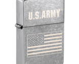 Zippo Lighter - US Army and Flag Street Chrome - 48557 - $27.25