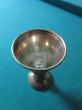 Vintage Dugma Silverplate Kiddush cup Made in Israel Grapes 3 1/2&quot; Hanuk... - $24.75