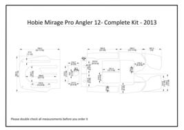 2013 Hobie Mirage Pro Angler 12 Complete Kit Kayak Boat EVA Foam Deck Floor Pad - £222.22 GBP