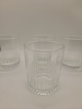 Crown Royal Lowball Whiskey Glasses Set Of 4 Decorative Diamond Etched Clear - $24.74