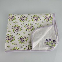 Gymboree Easter 2008 Snappy Dresser Baby Girl Blanket Purple White Green Flower - £77.84 GBP
