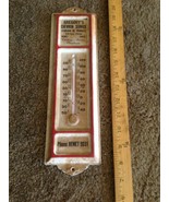 Vintage Metal Thermometer Gregorys Chevron Service stand oil products He... - $78.71 CAD