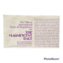 Game Parts Pieces Magnificent Race 1975 Parker Brothers Rules Instructions - £3.01 GBP