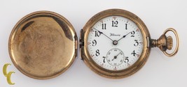 Illinois Full Hunter Gold Filled Antique Pocket Watch Gr 35 0S 15 Jewel - £436.09 GBP