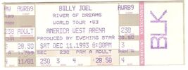 1993 Billy Joel Full Concert Ticket River Of Dreams World Tour 12/11/93 - $79.15