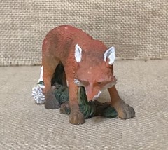 Vintage Resin Red Fox Figurine Pointy Snout Wildlife Woodland Critter - £10.86 GBP