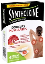 SyntholKine Patch Warming Muscle Pain Back/Nuque/Shoulders 4 patches - $61.00