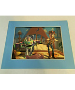 Disney toy story exclusive commemorative lithograph 1996 matted picture ... - $21.37