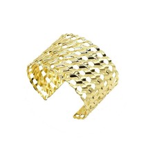 18k Layered real gold filled Round Cuban links bangles - $14.52