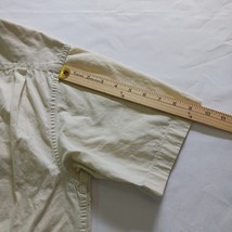 Wrangler Premium Quality Men's Short Sleeve Cotton Yellow Button Up Shirt Size L image 14