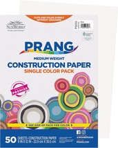 Prang (Formerly SunWorks) Construction Paper White 9&quot; x 12&quot; 50 Sheets - $267.65 MXN