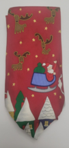 The Save The Children Collection Mens Neck Tie Santa Reindeers Flying 10... - $187.28 MXN