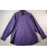 Crazy Horse Shirt Mens Size 16.5 Purple Cotton Long Sleeve Collared Butt... - $23.85 CAD
