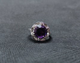 Amethyst Ring Amethyst Solitaire Ring AAA Qualität Amethyst Cocktail Ring 10 MM - £45.87 GBP