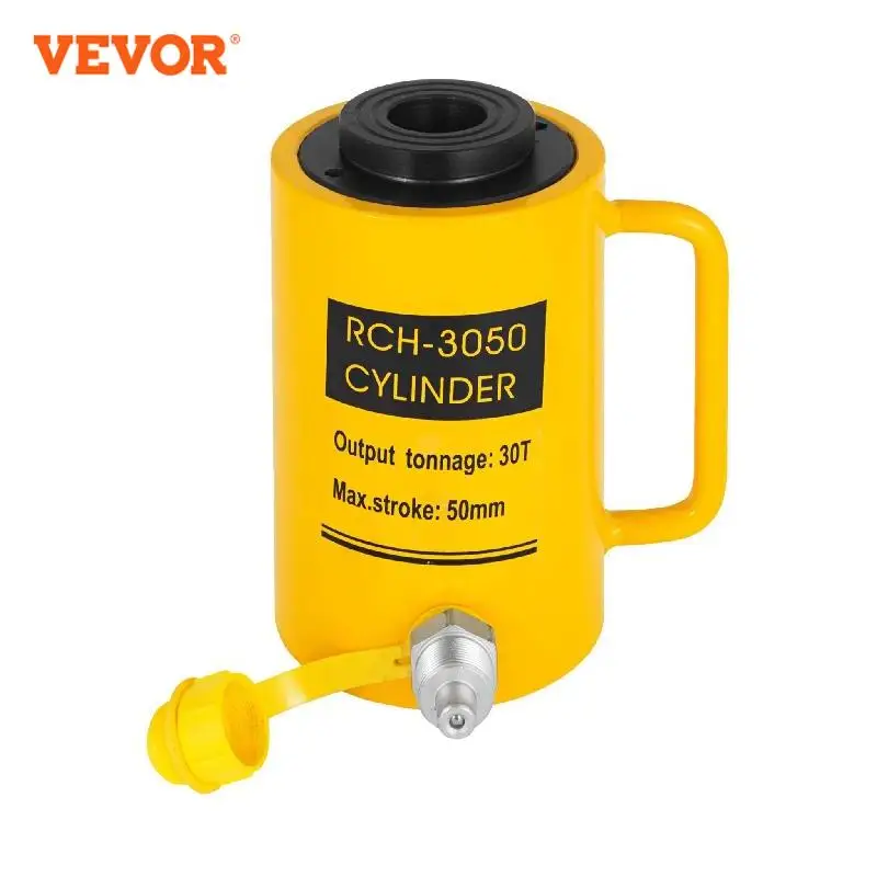 VEVOR 20T/30T/60T Hollow Plunger Hydraulic Cylinder Jack Single Acting Ram - £153.10 GBP+