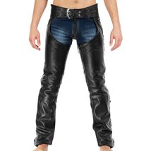 Dean Black Leather Assless Chaps - $175.00