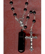 F Rosary Urn,Jewelry Urn,Memorial Urn,Keepsake Urn,Cremation Urn,Locket ... - £7.44 GBP