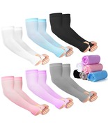 12 Pairs Sun Protection Sleeves Uv Protection Cooling Sleeves Arm Sleeve... - $18.99