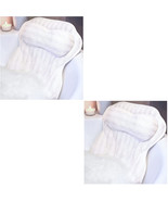 2 Luxury Bath Pillow Relieve Stress and Rejuvenate Neck and Head Rest La... - $59.95