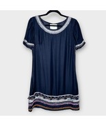 ANTHROPOLOGIE Maeve Black Sequin Beaded Fringe Embellished Dress Size 8 ... - $45.00