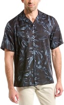 Theory Men&#39;s Noll Bold Palm Print Camp Collar Shirt in Heron Multi M0479... - £55.93 GBP