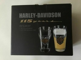 Harley-Davidson® 115th anniversary (3) Different glass set for one price - £106.69 GBP