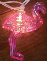 50 Pink Flamingo Patio Camper Tiki Summer Party Lights Pink - £31.64 GBP