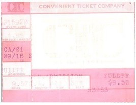 The Ramones Ticket Stub Septembre 20 1981 Detroit Michigan - £35.32 GBP