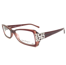 Salvatore Ferragamo Eyeglasses Frames 2613-B 462 Red Silver Crystals 52-... - £51.19 GBP