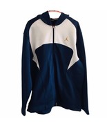Jordan Hoodie Mens XL Full Zip Sweater Jumpman Logo Blue White Hoodie 23... - £22.42 GBP