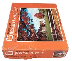 Whitman Guild 500 pc Jigsaw Puzzle Autumn Sunday Vintage 1970's A4615 Series 239 image 3