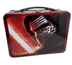 Vandor Star Wars Tin Tote The Force Awakens Darth Vader Metal Large Lunch Box - £16.06 GBP