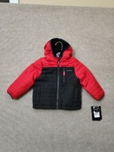 London Fog Reversible Fleece To Poly Jacket Baby Toddler Boys 2T Black Red NEW - £18.05 GBP
