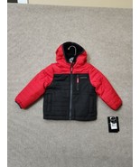 London Fog Reversible Fleece To Poly Jacket Baby Toddler Boys 2T Black R... - £17.76 GBP
